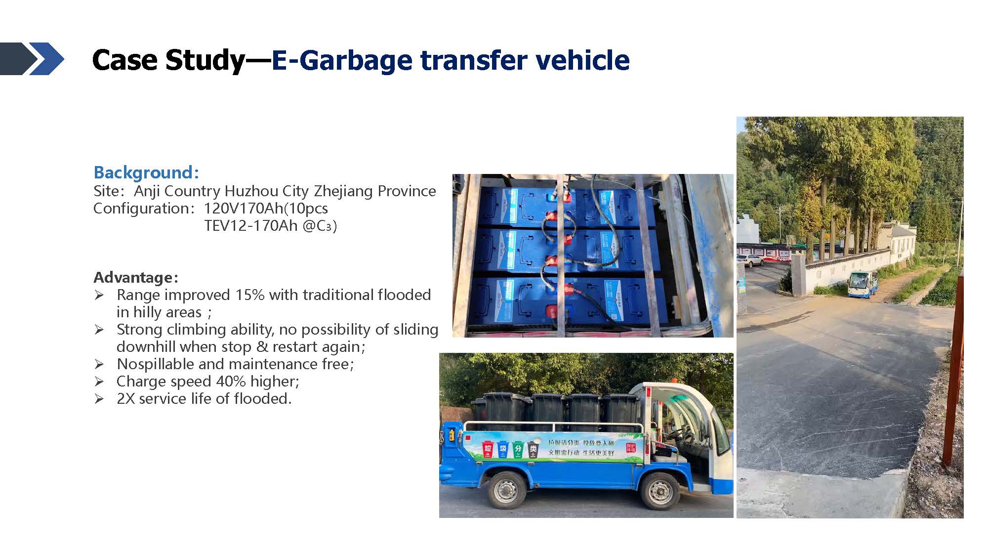 Case Study—E-Garbage transfer vehicle